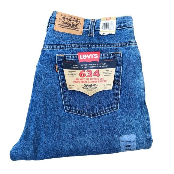 Vintage Brand New 2004 Levis Orange Tab Jeans Size 36 634 - Picture 1 of 9
